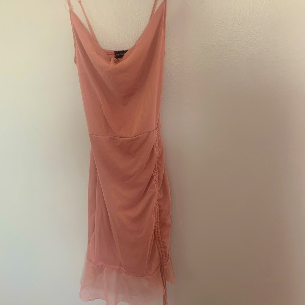 Pink prettylittlething dress. Brand new!